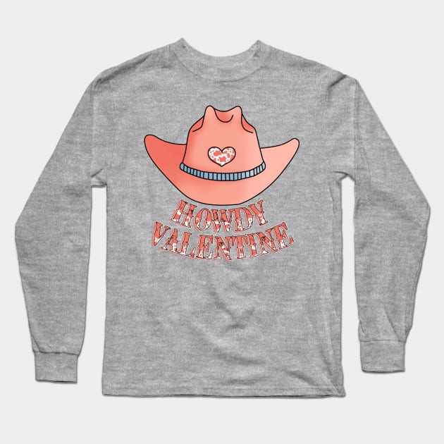 Howdy Valentine Long Sleeve T-Shirt by Nova Studio Designs